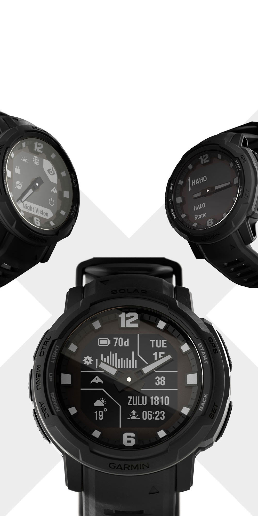 Garmin Instinct® Crossover Solar - Tactical Edition Watch