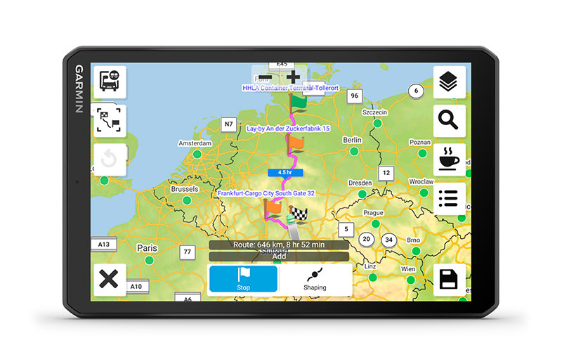 bruger Breddegrad Reproducere GPS-navigator til lastbiler | Garmin dēzl™ LGV810