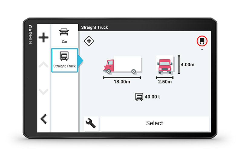 GPS Garmin Dēzl LGV1010