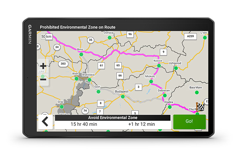 Garmin dēzl LGV1010 - Navegador GPS para camiones