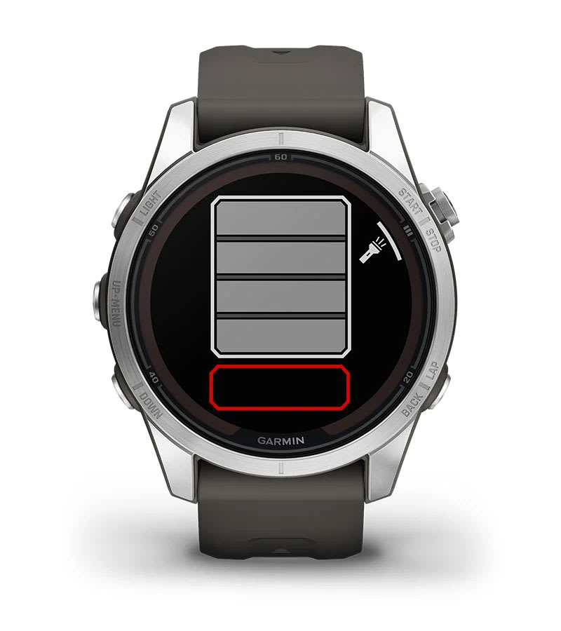  Garmin fēnix 7X Pro Sapphire Solar, Multisport GPS Smartwatch,  Built-in Flashlight, Solar Charging Capability, 010-02778-10, Black :  Electronics