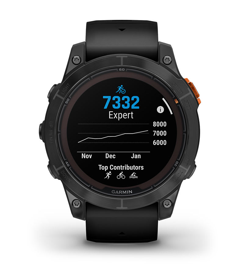 Garmin Fenix 7 Pro - Slate Grey Stainless Steel, Black Band