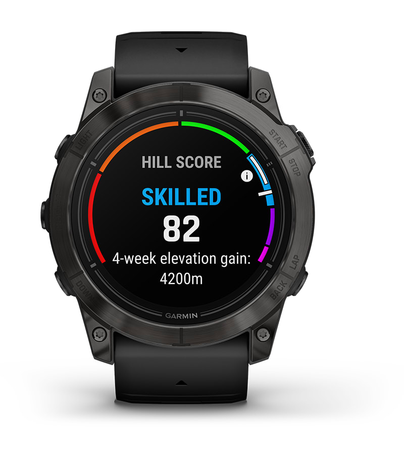 Garmin epix PRO 51 mm - Titanas, su baltojo akmens spalvos dirželiu