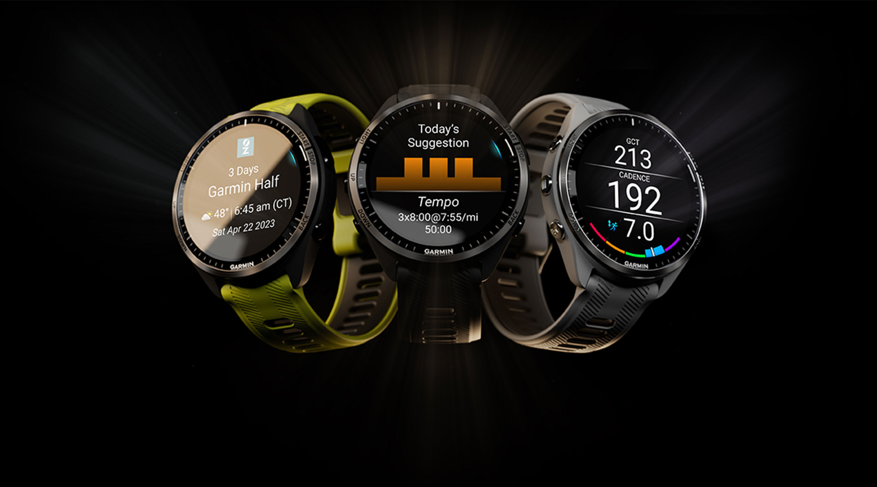 Garmin Forerunner® 965 Running Smartwatch, Colorful AMOLED Display