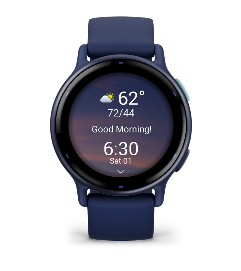 Garmin Vivoactive 5 Health and Fitness GPS Smartwatch, 1.2 in AMOLED  Display, Up to 11 Days of Battery, Metallic Navy Aluminum Bezel with Navy  Case and Silicone Band with Wearable4U Power Bank