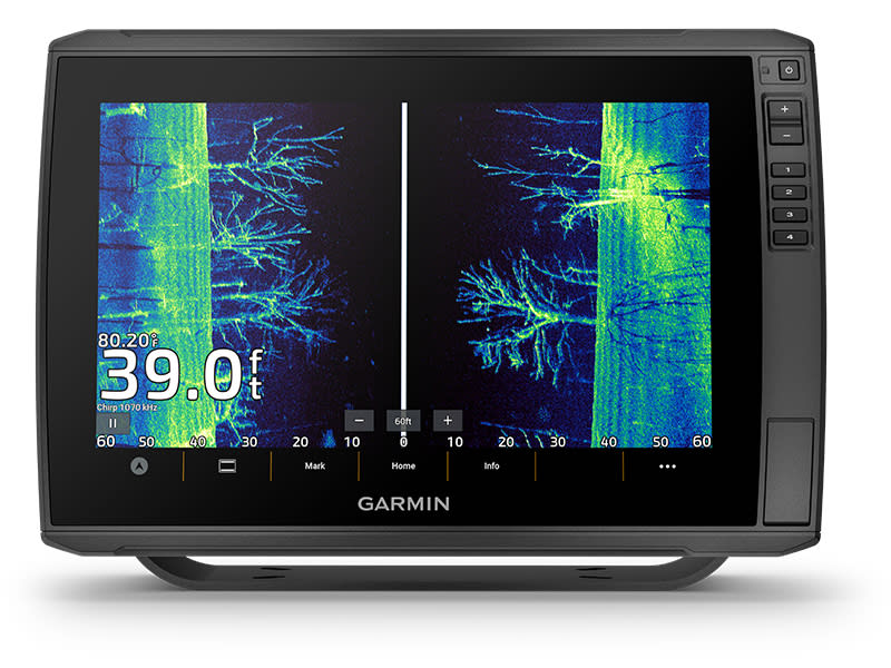 Garmin ECHOMAP Ultra fish finder has a sunlight-readable 10- or 12