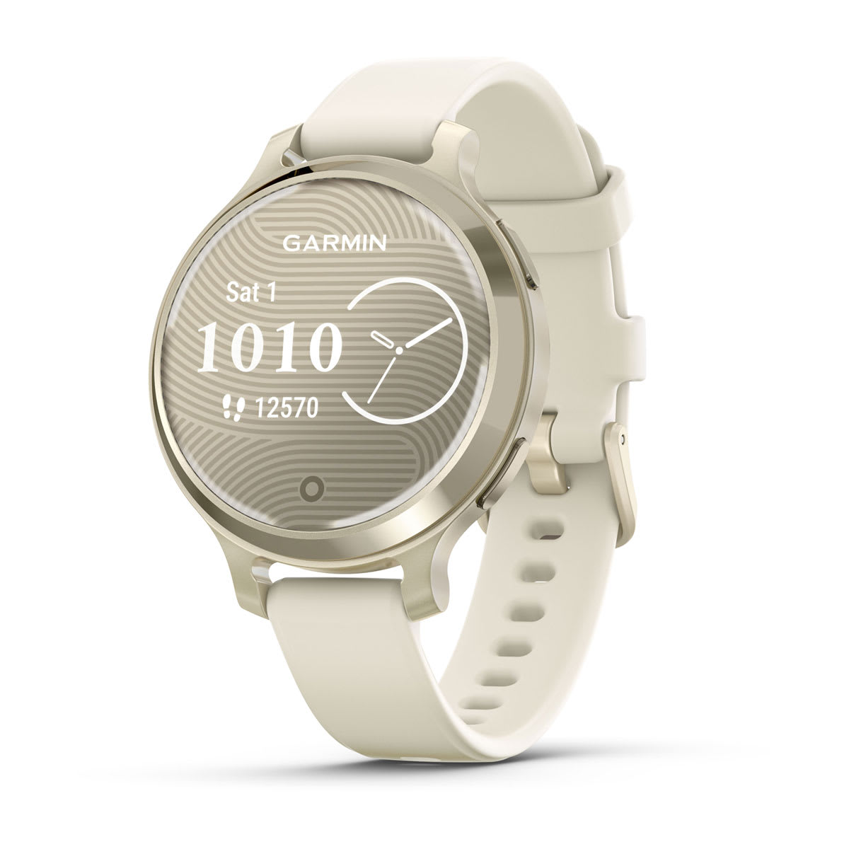 Garmin Lily® 2 Active, Lunar Gold with Bone Silicone Band