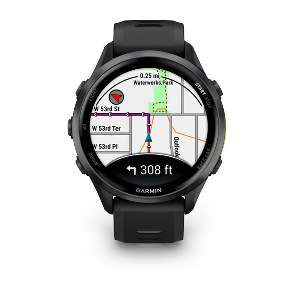 GARMIN FOREATHLETE 245 Digital Grey Black Watch Excellent
