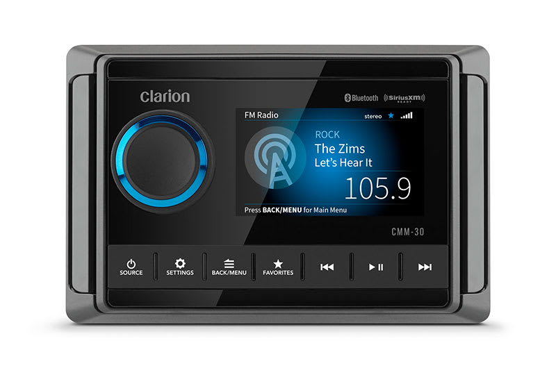 This digital receiver has one stereo pair of auxiliary input