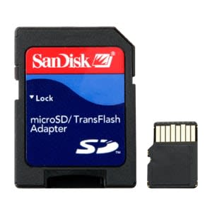 4 GB microSD™ Class 4 Card with SD™ Adapter