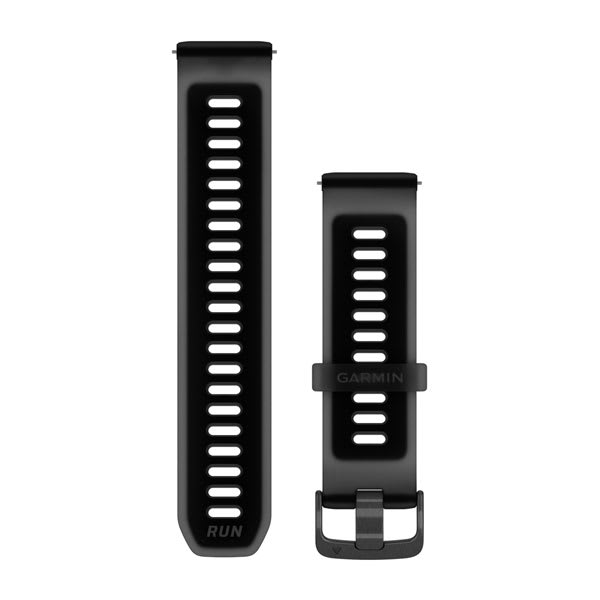 Quick Release Bands (22 mm), Translucent Black/Black with Slate Hardware