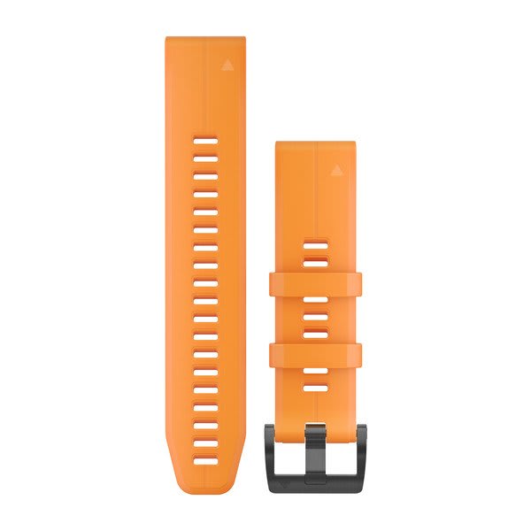 QuickFit® 22 Watch Bands, Solar Flare Orange Silicone