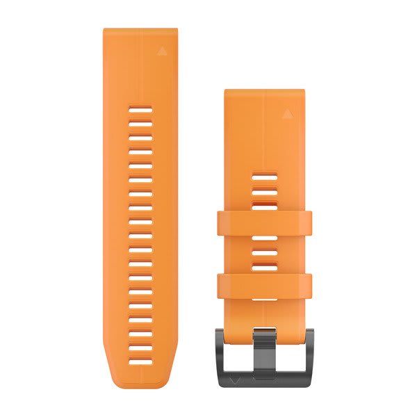 QuickFit® 26 Watch Bands, Solar Flare Orange Silicone 