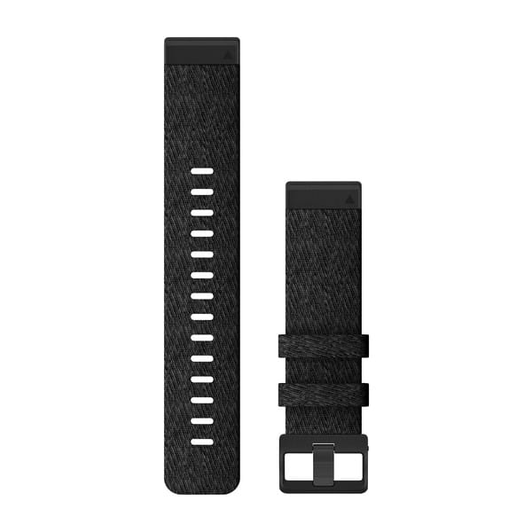 QuickFit® 22 Watch Bands, Heathered Black Nylon