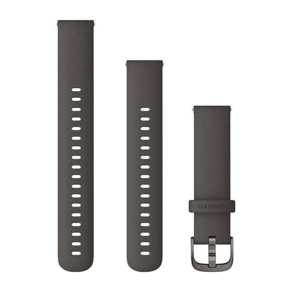 Quick Release Bands (18 mm), Graphite with Slate Hardware