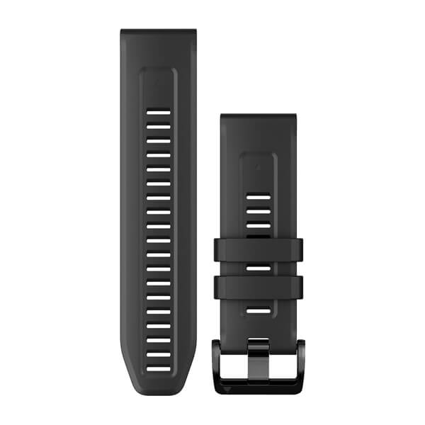 QuickFit® 26 Watch Bands, Black Silicone