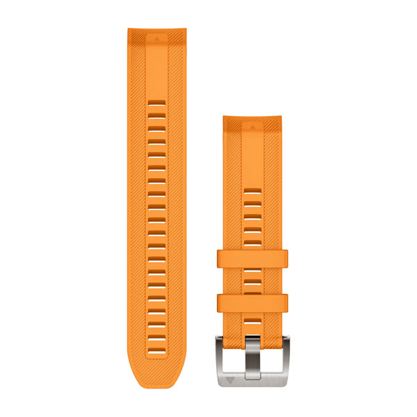 QuickFit® 22 Watch Straps, Spark Orange Silicone Strap