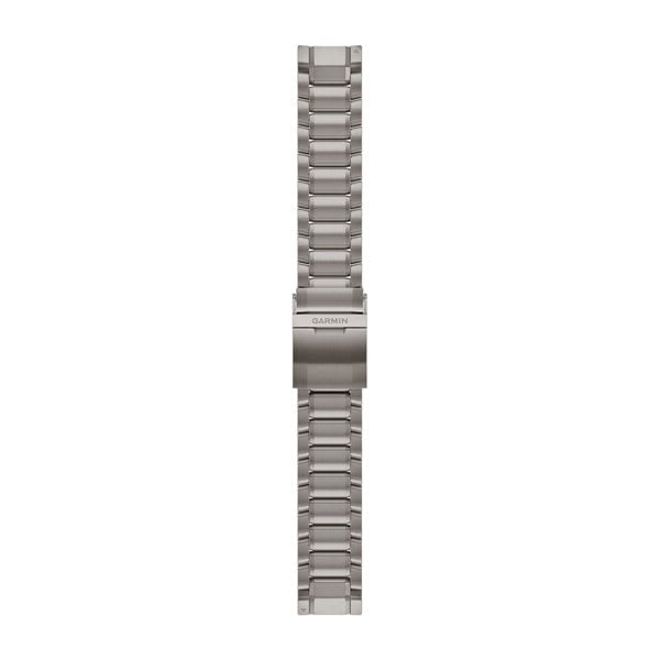 QuickFit® 22 Watch Straps, Hardened Swept-Link Titanium Bracelet
