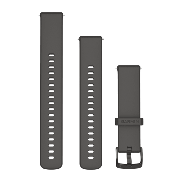 Quick Release Bands (18 mm), Pebble Gray with Slate Hardware