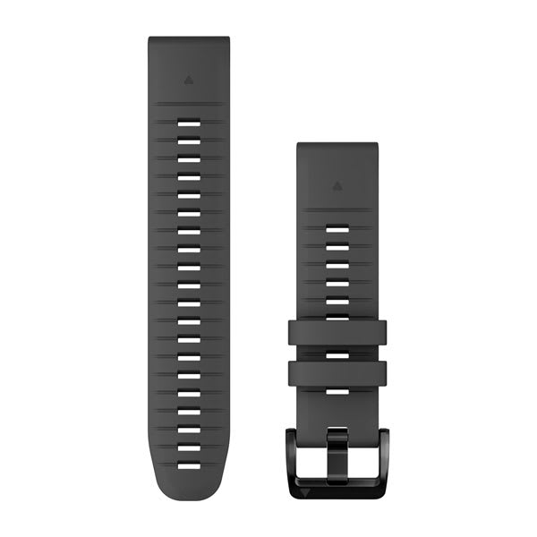 Quickfit 22 mm Watch bands, Graphite Silicone