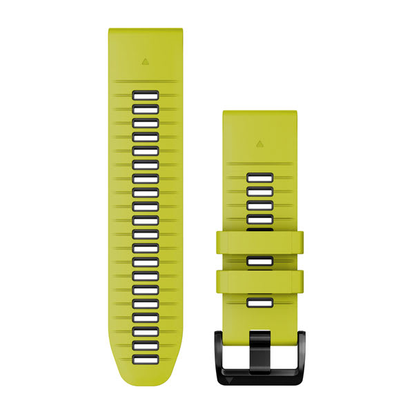 QuickFit® 26 Watch Bands, Electric Lime/Graphite Silicone