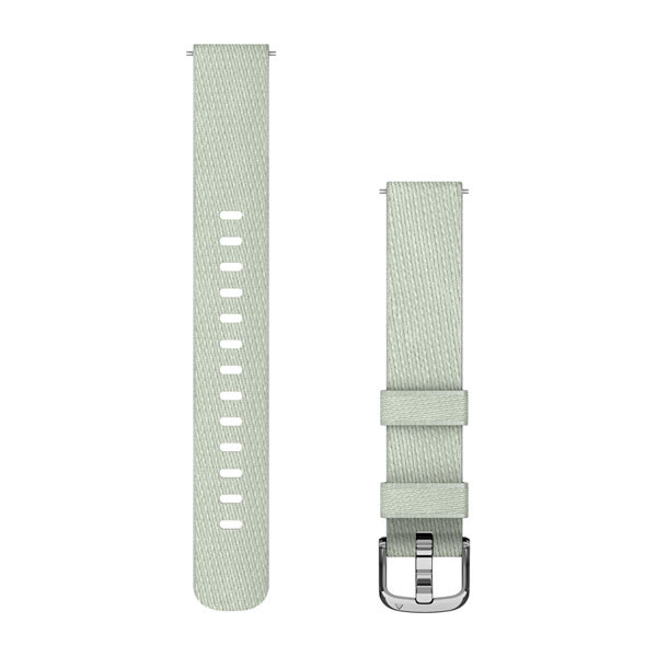 Lily® 2 Bands (14 mm), Sage Gray Fabric with Silver Hardware