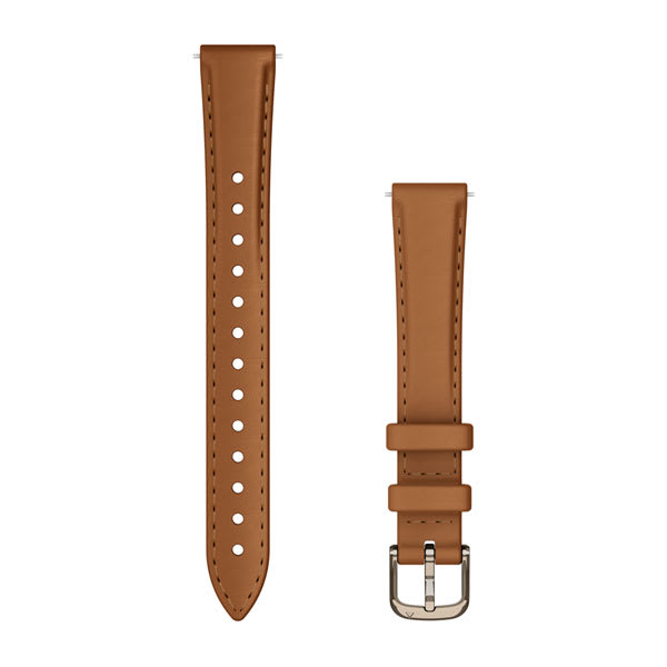 Lily® 2 Bands (14 mm), Tan Leather with Cream Gold Hardware