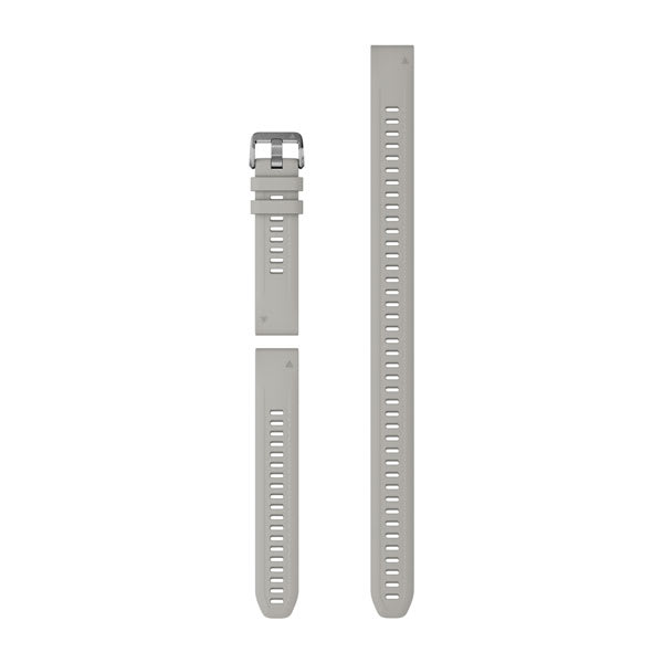QuickFit® 20 Watch Bands, Fog Gray Silicone (3-piece Dive Set)