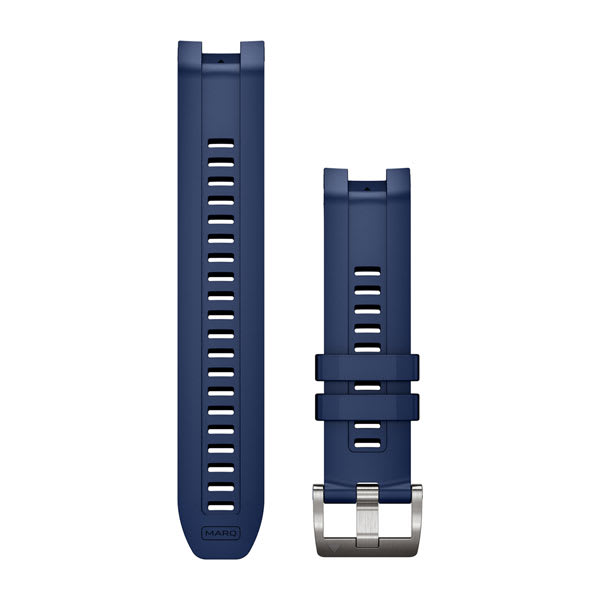 QuickFit® 22 Watch Straps (MARQ® Gen 3), Navy Blue, Silicone Rubber Strap