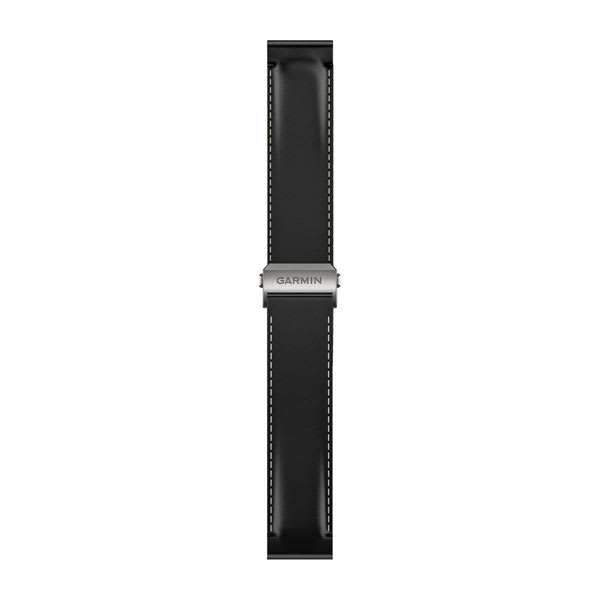 QuickFit® 22 Watch Straps (MARQ® Gen 3), Black, Leather Deployant Strap