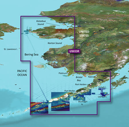 U.S., Bristol Bay to Kotzebue Sound Coastal Charts | Garmin