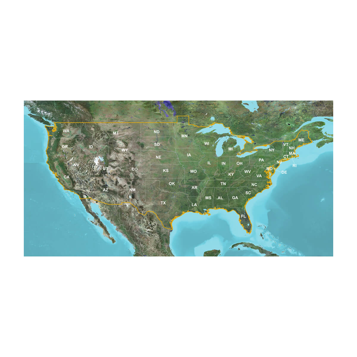 U.S LakeVü HD Map microSD Data Card Garmin Fishing Map 