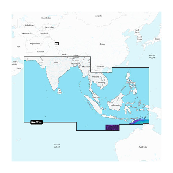 viuda nombre Horizontal Garmin Navionics+™ Indian Ocean & South China Sea - Marine Charts