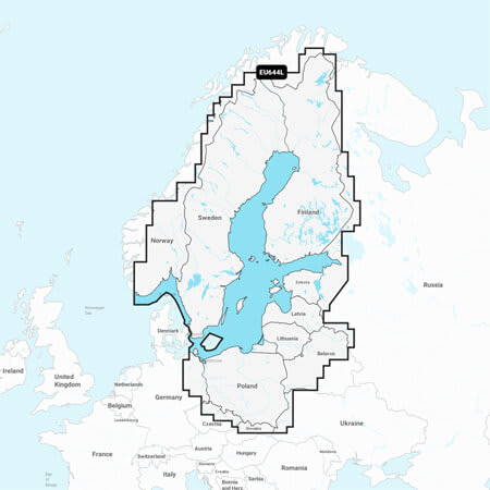 Garmin Navionics+ Baltijos jūros žemėlapiai