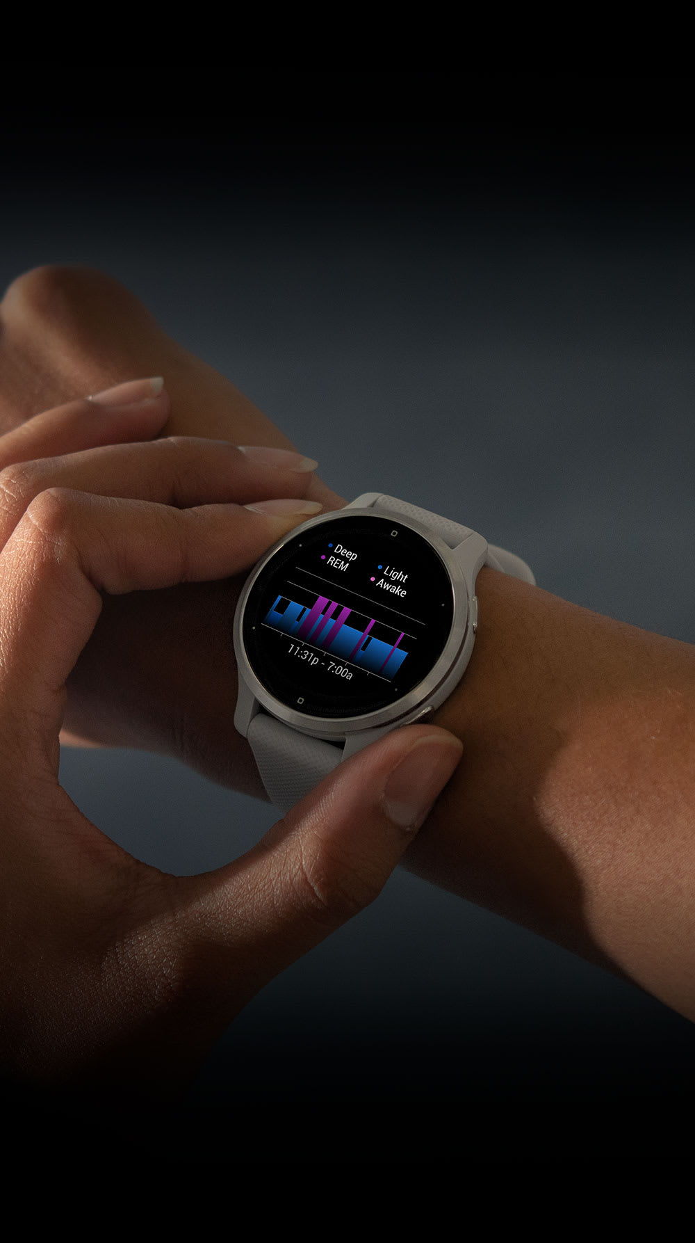 Garmin Venu 2 Smartwatch Heart Rate Monitor GPS Activity Watch - Granite  Blue 753759271817