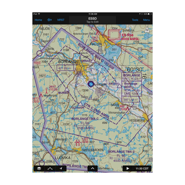 Sweden V500 Chart Aviation Garmin