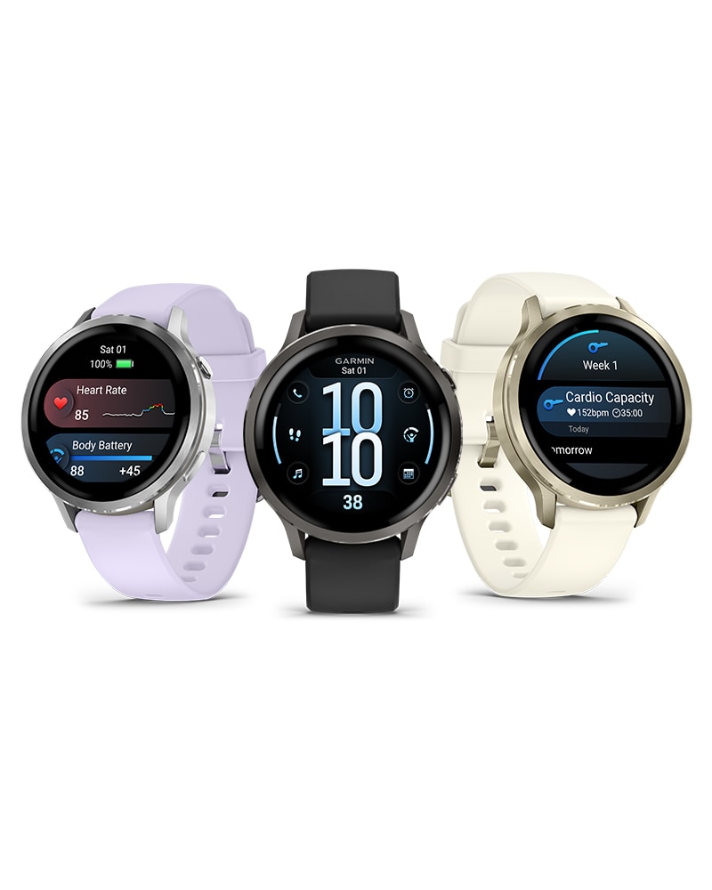 Garmin Venu 45mm Silver with Silver Gray Silicone Band