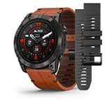 Epix Pro (Gen 2) Sapphire 51 mm, karbonszürke DLC, barna bőrszíjjal (ED SD)