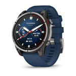 quatix 8 – 47 mm, AMOLED, Sapphire Titanium, captain blue szilikon szíjjal (ED XD)