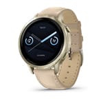 Venu 4 – 41 mm, Lunar Gold, csontszínű szilikon- és homokszínű bőrszíjjal (ED XD)