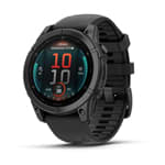 fenix E 47mm AMOLED, sötétszürke acél, fekete szilikon szíjjal (ED)