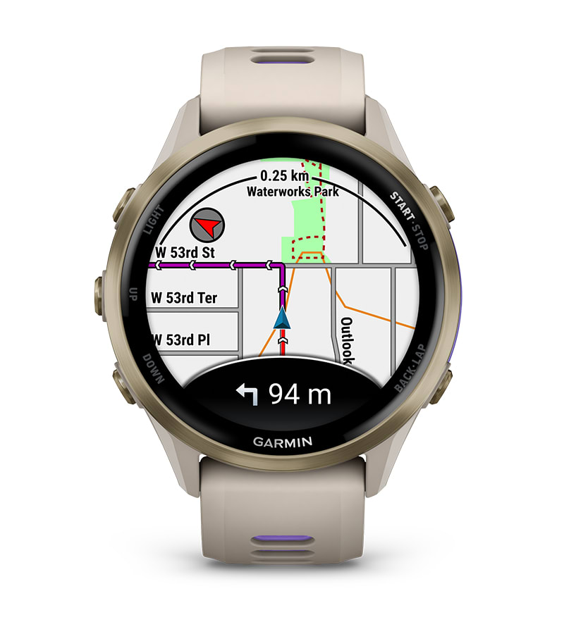 Vue de face de la Garmin Forerunner 970