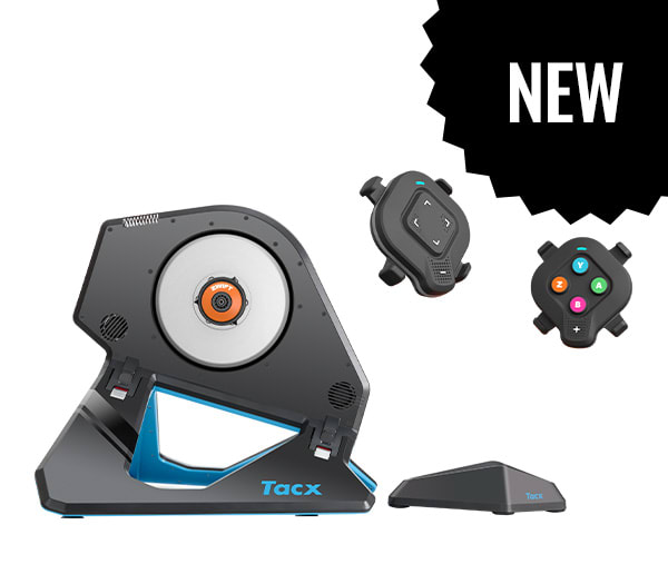 Tacx NEO 2T with Zwift Cog and Click