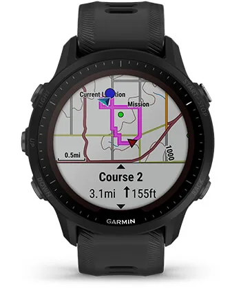  Garmin Forerunner 955 GPS Running 46.5 mm Smartwatch, Tailored  to Triathletes, Long-Lasting Battery, Whitestone with Wearable4U Black  Earbuds Bundle : Electronics