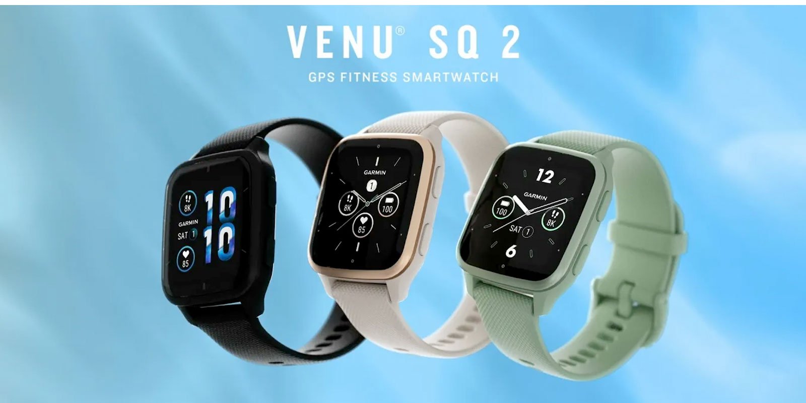 Venu Sq 2 - Fitness and Health Square Fashion Watch (White 