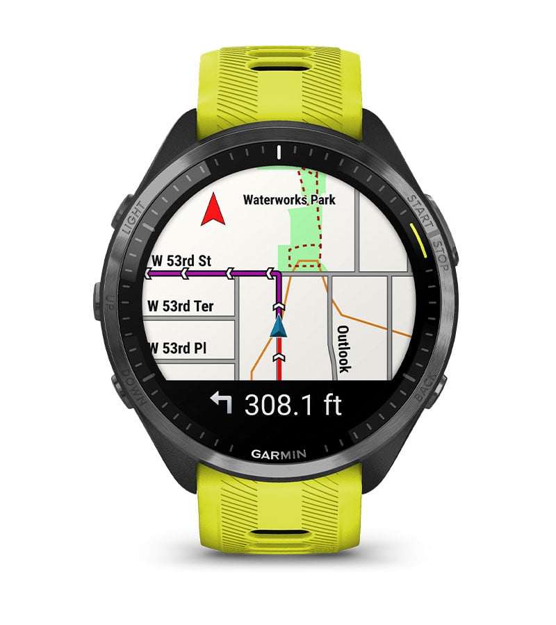 Garmin Forerunner® 965 Running Smartwatch, Colorful AMOLED Display,  Training Metrics and Recovery Insights, Whitestone and Powder Gray