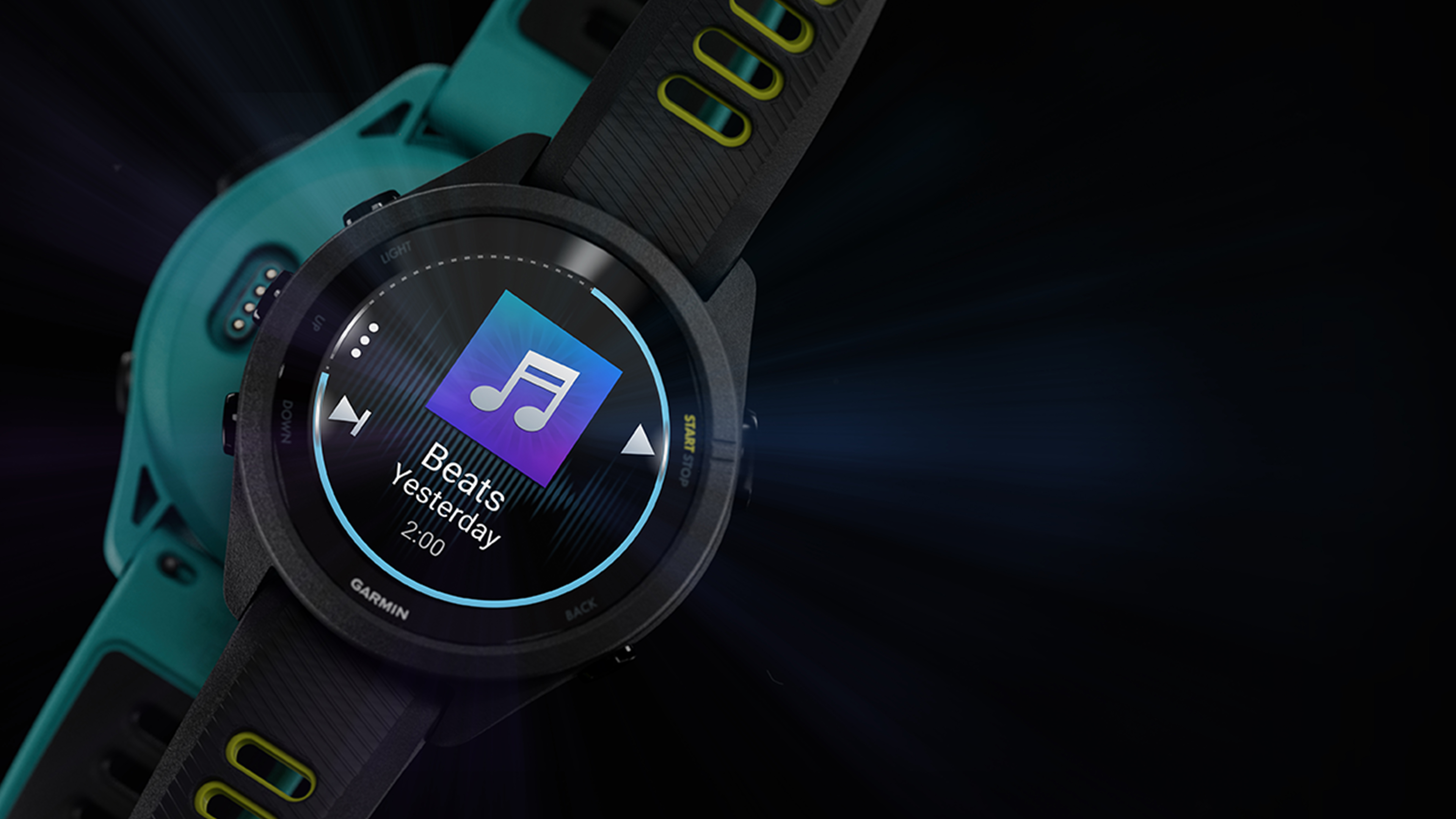  Garmin Forerunner 265 (Aqua/Black) Running GPS Smartwatch, Colorful AMOLED Display, Training Metric, & Recovery Insights