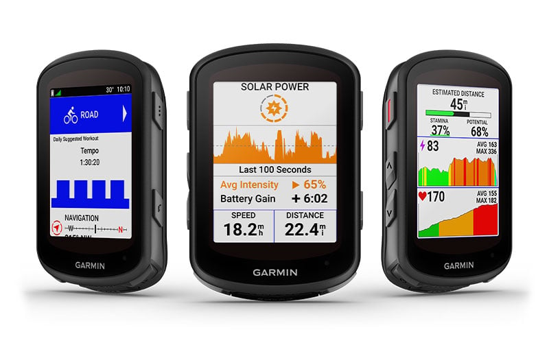 Garmin Edge 540 Solar Bike Computer - GPS, Wireless, Black