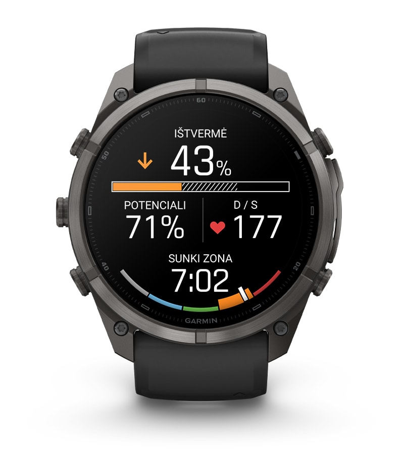Garmin Fenix 9 Pro 51mm – Pilkos anglies spalvos / juodu dirželiu - 9