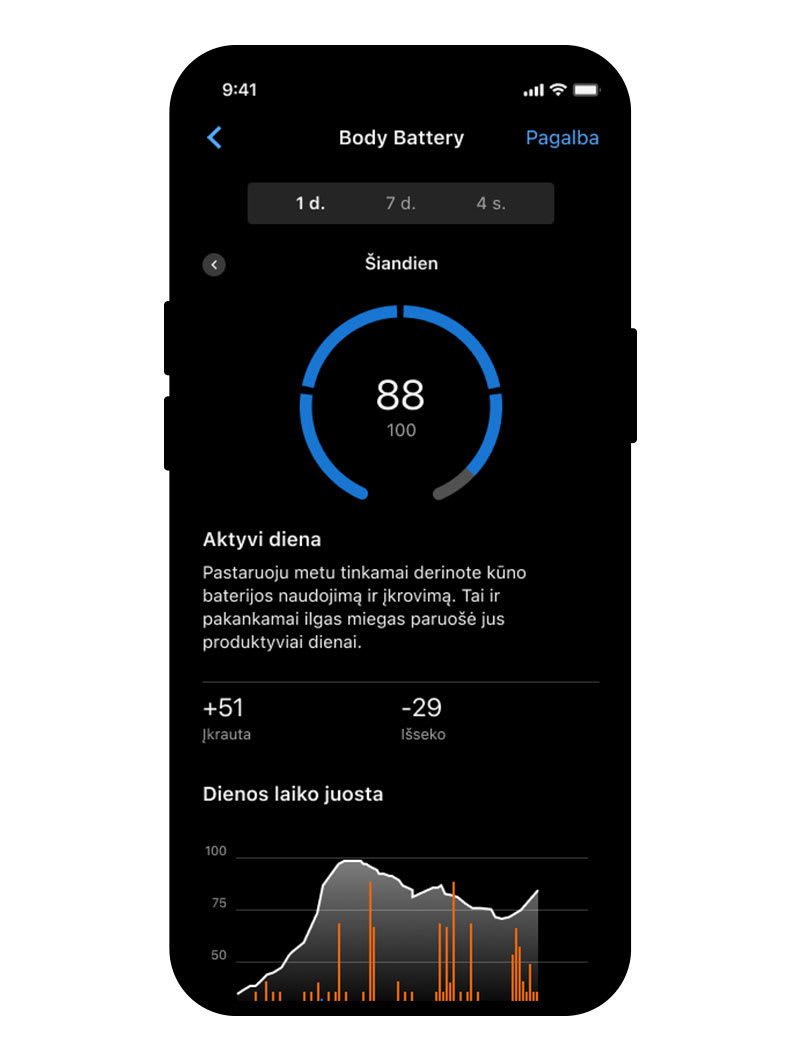 Garmin CIRQA mėlyna išmanioji apyrankė, S-M - 9